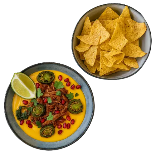 Cheddar con carne